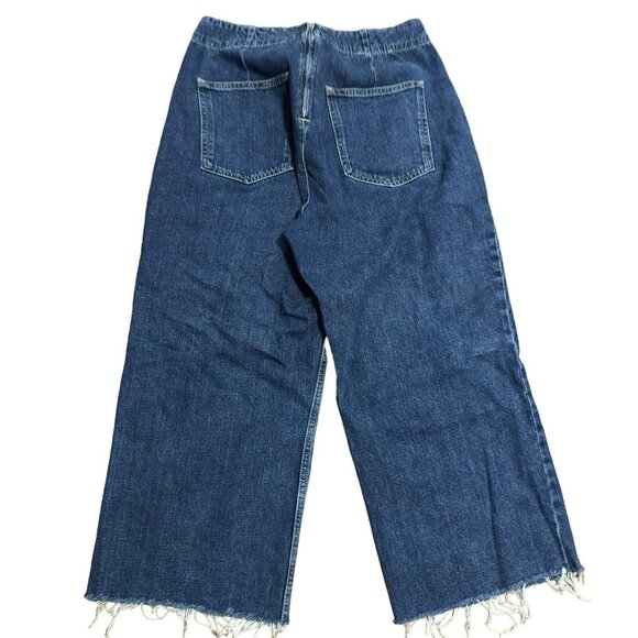 Topshop Wide Leg Y2K Lace Up Jeans Size 34 X 30 - Picture 2 of 5